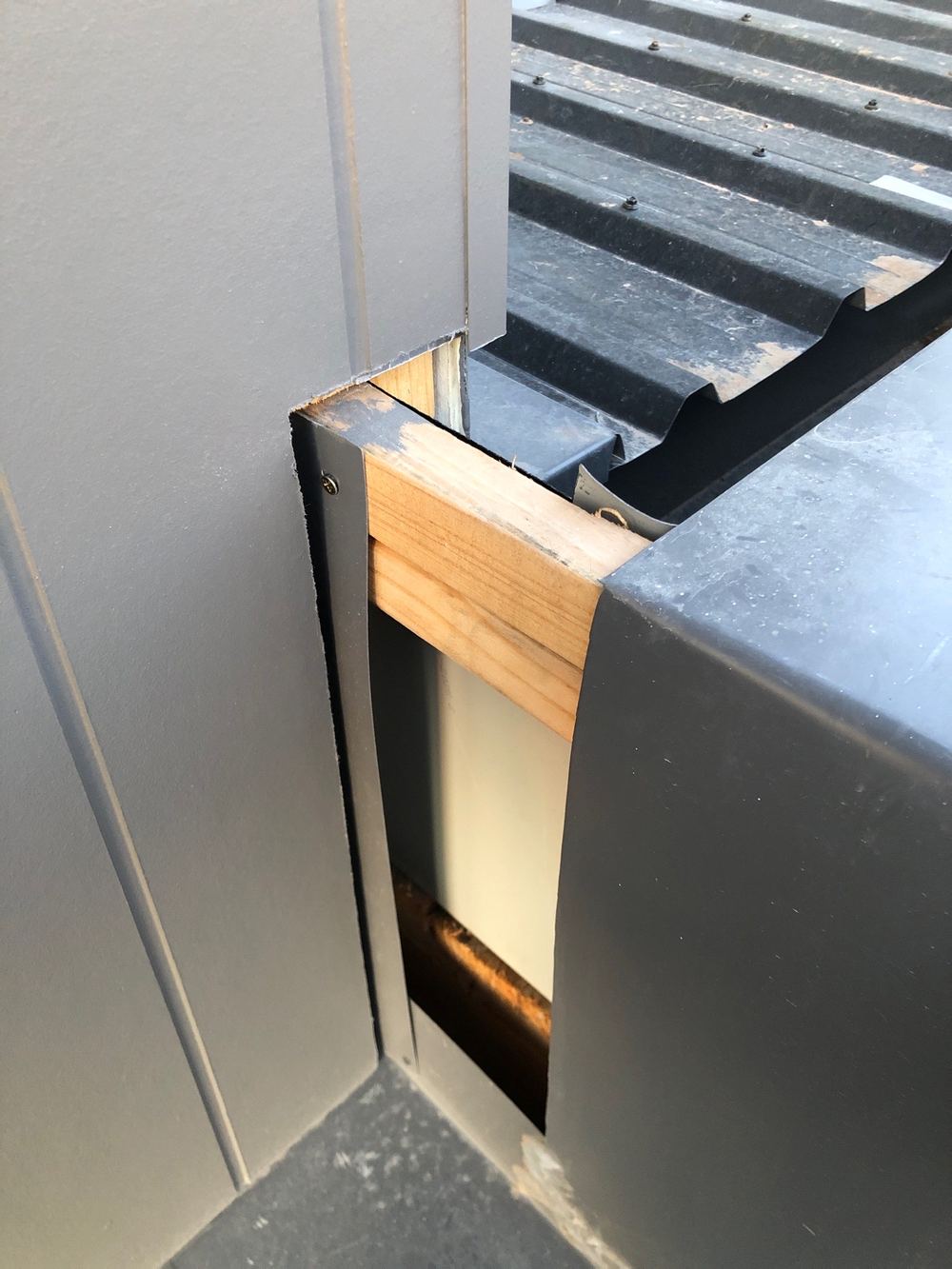 Roof penetration flashings missing, so the roof was not yet watertight, found during a fixing inspection in Werribee