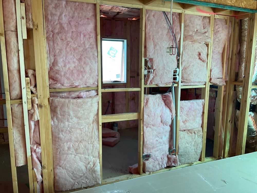 Insulation missing from a wet area wall before the linings go up, found during a lock-up inspection in Werribee